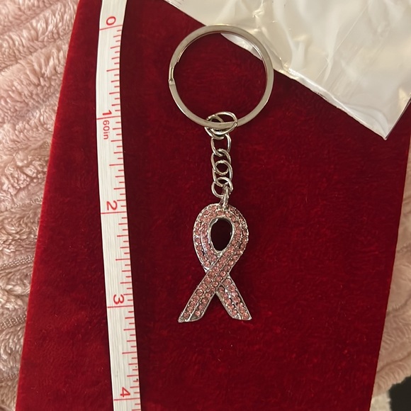 Key chain/charm bag, breast cancer awareness 💞🎀💝🌸💖💗 NIB. - Picture 3 of 5